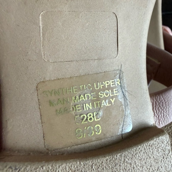 Mila Paoli Blush Pink Beaded T-Strap Sandals — Size 8 / EU 39 — Made in Italy - Picture 6 of 6